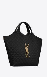YSL / ICARE MAXI SHOPPING BAG IN QUILTED LAMBSKIN 698651AAANG1000 - 图片 3