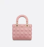 DIOR / SMALL LADY DIOR MY ABCDIOR BAG Antique Pink Cannage Lambskin - 图片 3
