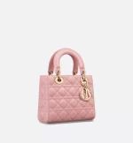 DIOR / SMALL LADY DIOR MY ABCDIOR BAG Antique Pink Cannage Lambskin - 图片 2