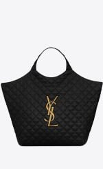 YSL / ICARE MAXI SHOPPING BAG IN QUILTED LAMBSKIN 698651AAANG1000