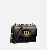 DIOR / MISS CARO MINI BAG Black Macrocannage Lambskin S5169UDAX_M900 - 图片 3