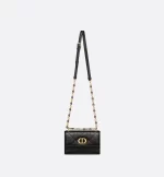 DIOR / MISS CARO MINI BAG Black Macrocannage Lambskin S5169UDAX_M900 - 图片 5
