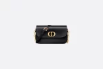 DIOR / SMALL 30 MONTAIGNE AVENUE BAG Black Box Calfskin M9261UMOA_M900