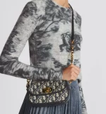 DIOR / SMALL 30 MONTAIGNE AVENUE BAG Blue Dior Oblique Jacquard M9261UTZR_M928 - 图片 2