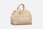 DIOR / LARGE DIOR TOUJOURS BAG Powder Beige Macrocannage Calfskin M2820OSHJ_M51U - 图片 2