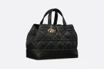 DIOR / LARGE DIOR TOUJOURS BAG Black Macrocannage Calfskin M2820OSHJ_M900 - 图片 4