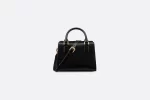 DIOR / SMALL BOSTON BAG Black Box Calfskin M8671UBEQ_M900