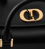 DIOR / SMALL BOSTON BAG Black Box Calfskin M8671UBEQ_M900 - 图片 7