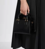 DIOR / SMALL BOSTON BAG Black Box Calfskin M8671UBEQ_M900 - 图片 8