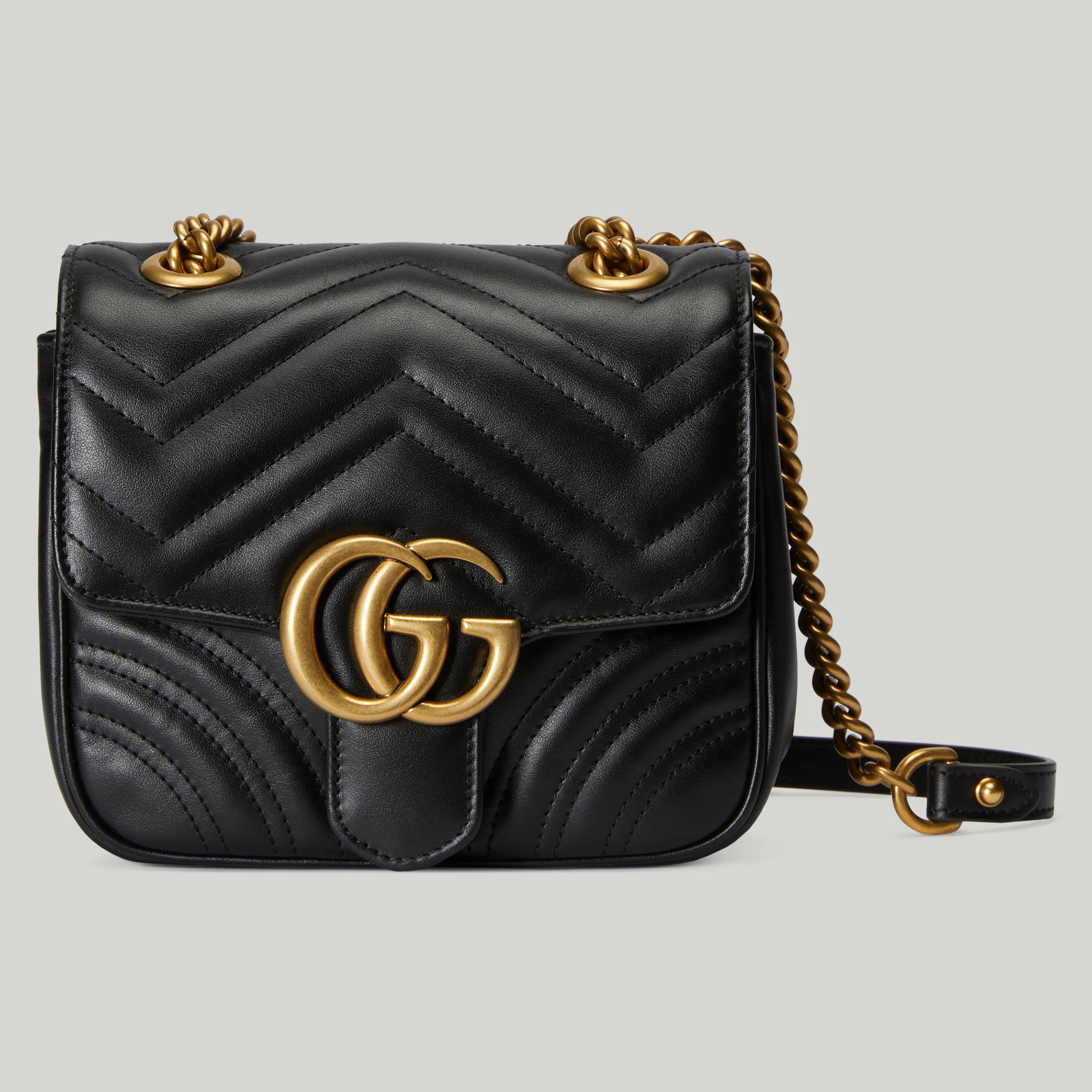 739682_AABZC_1000_001_058_0000_Light-GG-Marmont-mini-shoulder-bag GUCCI / GG MARMONT MINI SHOULDER BAG 739682 AABZC 1000 - 图片 1