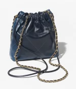 CHANEL / CHANEL 22 MINI HANDBAG Shaded Calfskin & Gold-Tone Metal Blue & Dark Blue Ref.  AS3980 B10681 NN490 - 图片 2
