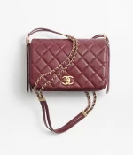 CHANEL / SMALL FLAP BAG Lambskin & Gold-Tone Metal Dark Brown Ref.  AS4353 B13826 NN271