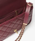 CHANEL / SMALL FLAP BAG Lambskin & Gold-Tone Metal Dark Brown Ref.  AS4353 B13826 NN271 - 图片 4