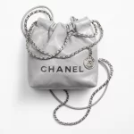 CHANEL / CHANEL 22 MINI HANDBAG Calfskin & Silver-Tone Metal Gray Ref.  AS3980 B08872 NQ335