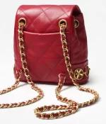 CHANEL / SMALL BACKPACK Calfskin & Gold-Tone Metal Red Ref.  AS4275 B13658 NQ339 - 图片 4