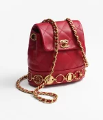 CHANEL / SMALL BACKPACK Calfskin & Gold-Tone Metal Red Ref.  AS4275 B13658 NQ339 - 图片 2