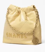 CHANEL / CHANEL 22 MINI HANDBAG Shiny Calfskin & Gold-Tone Metal Yellow Ref.  AS3980 B08037 NQ387 - 图片 2