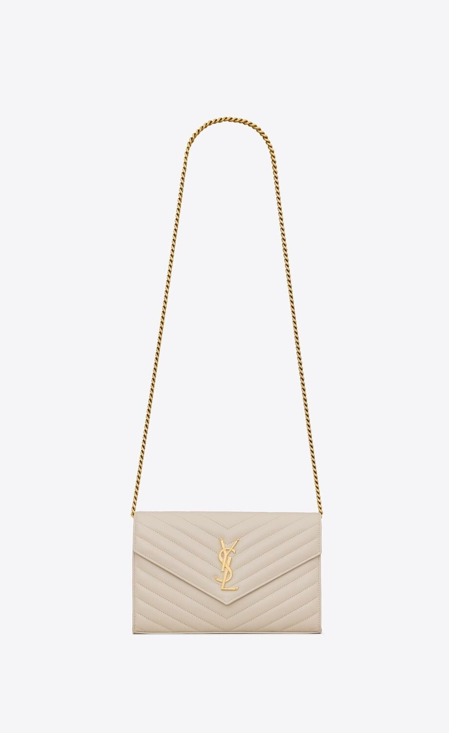 Medium2-377828AAA449207_A YSL / CASSANDRE MATELASSÉ CHAIN WALLET IN LAMBSKIN 377828AAA449207 - 图片 1