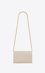 YSL / CASSANDRE MATELASSÉ CHAIN WALLET IN LAMBSKIN 377828AAA449207 - 图片 3