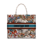 DIOR / LARGE DIOR BOOK TOTE Latte Multicolor Dior Zodiac Embroidery (42 x 35 x 18.5 cm)  M1286ZRHP_M941 - 图片 4