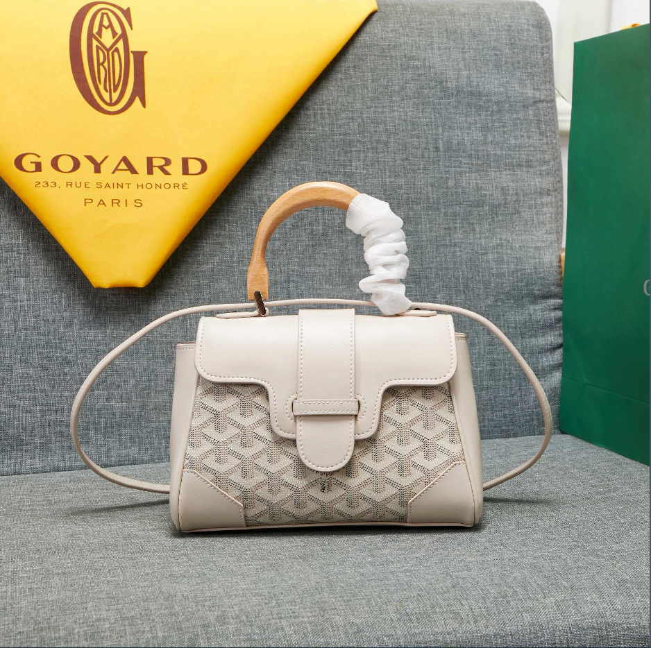 QQ截图20231031104036 Goyard mini sigon Saddle bag Cream White Size:18*15*20*9cm - 图片 1