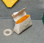 Goyard mini sigon Saddle bag Cream White Size:18*15*20*9cm - 图片 5