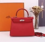 Hermès Kelly ???????????????? Calf Sliver hardware Red size: ????????????????/ ????????????????