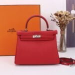 Hermès Kelly ???????????????? Calf Sliver hardware Red size: ????????????????/ ????????????????