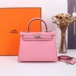 Hermès Kelly ???????????????? Calf Sliver hardware Sakura Pink size: ????????????????/ ????????????????