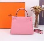 Hermès Kelly ???????????????? Calf Sliver hardware Sakura Pink size: ????????????????/ ???????????????? - 图片 7