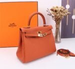 HermèsKelly ???????????????? Calf Gold hardware Orange size: ????????????????/ ???????????????? - 图片 4