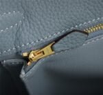 Hermès Kelly ???????????????? Calf Gold hardware Linen blue size: ????????????????/ ???????????????? - 图片 6