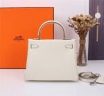 Hermès Kelly ???????????????? Calf Sliver hardware Milkshake white size: ????????????????/ ???????????????? - 图片 3