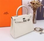 Hermès Kelly ???????????????? Calf Sliver hardware Milkshake white size: ????????????????/ ???????????????? - 图片 8
