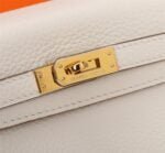 Hermès Kelly ???????????????? Calf Gold hardware Milkshake white size: ????????????????/ ???????????????? - 图片 3