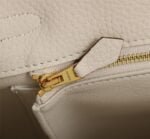 Hermès Kelly ???????????????? Calf Gold hardware Milkshake white size: ????????????????/ ???????????????? - 图片 9