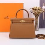 Hermès Kelly ???????????????? Calf Gold hardware Golden brown size: ????????????????/ ????????????????