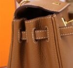 Hermès Kelly ???????????????? Calf Gold hardware Golden brown size: ????????????????/ ???????????????? - 图片 7