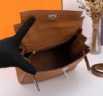 Hermès Kelly ???????????????? Calf Sliver hardware Golden brown size: ????????????????/ ???????????????? - 图片 9