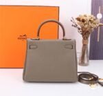 Hermès Kelly ???????????????? Calf Gold hardware Elephant grey size: ????????????????/ ???????????????? - 图片 5