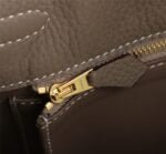 Hermès Kelly ???????????????? Calf Gold hardware Elephant grey size: ????????????????/ ???????????????? - 图片 10