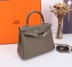 Hermès Kelly ???????????????? Calf Sliver hardware Elephant grey size: ????????????????/ ???????????????? - 图片 3