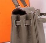 Hermès Kelly ???????????????? Calf Sliver hardware Elephant grey size: ????????????????/ ???????????????? - 图片 7