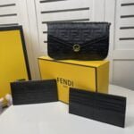 FENDI Three-piece leather wallet 2122 Size: 23CM