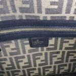 FENDI peekaboo Canvas Tote with mobile phone bag Black 2118 Size: 37*32 cm - 图片 5