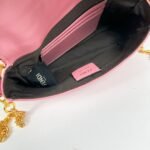 FENDI BAGUETTE Mini Chain Strap Pink Handbag Size: 4*18*11cm - 图片 7