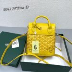 Goyard goyardalpin mini backpack yellow Size: 8.5*18.5*21.5cm - 图片 6
