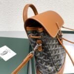 Goyard goyardalpin mini backpack Brown with black Size: 8.5*18.5*21.5cm - 图片 8