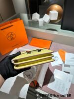 Hermès Constance Swift cowhide leather Sliver Hardware Yellow size: 19cm - 图片 4