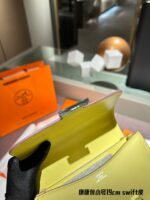 Hermès Constance Swift cowhide leather Sliver Hardware Yellow size: 19cm - 图片 7